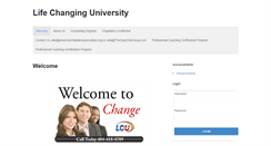 Desktop Screenshot of lifechangingu.com